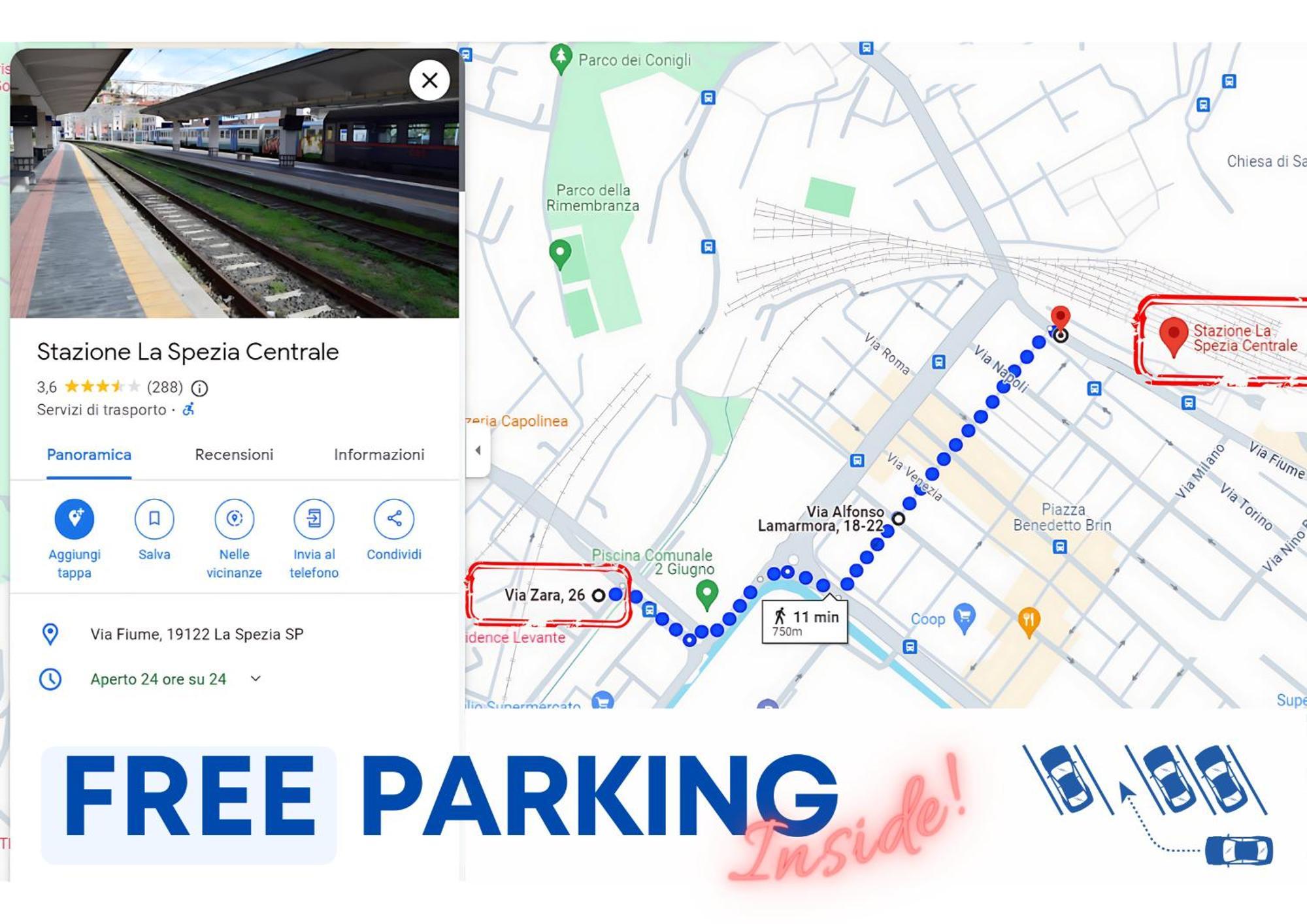 斯培西亚Lombardo'S Family - Free Private Parking 700M From The Station!公寓 外观 照片